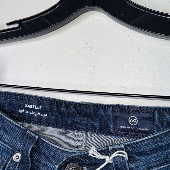 AG Isabelle High Rise Straight Crop Jeans Womens Size 23 - Picture 6 of 11